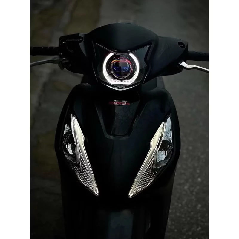 Bộ Đèn Bi Cầu Cho Xe Vision 22-24 Mắt quỷ Chỉnh app Mạch Auto passing liên quan