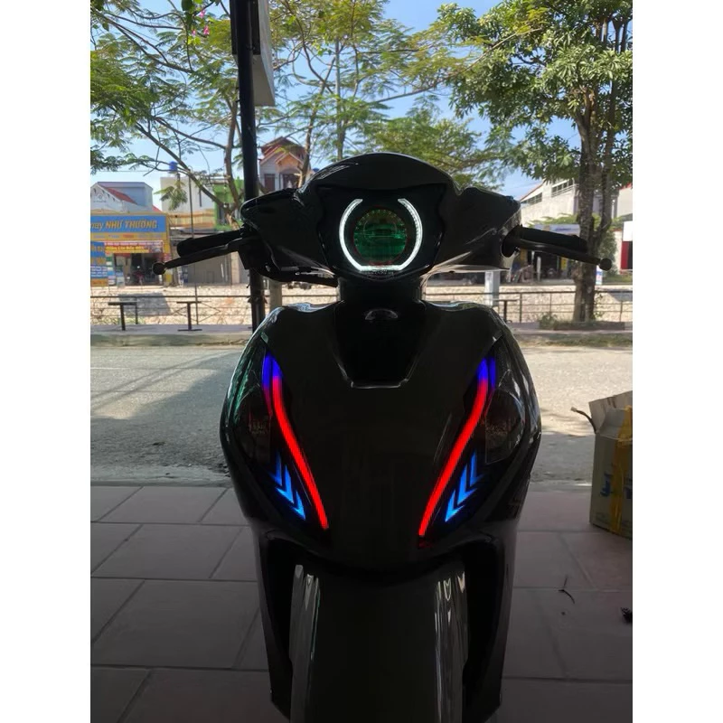 Bộ Đèn Bi Cầu Cho Xe Vision 22-24 Mắt quỷ Chỉnh app Mạch Auto passing liên quan