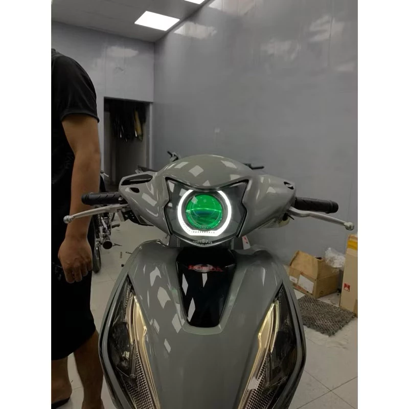 Bộ Đèn Bi Cầu Cho Xe Vision 22-24 Mắt quỷ Chỉnh app Mạch Auto passing liên quan